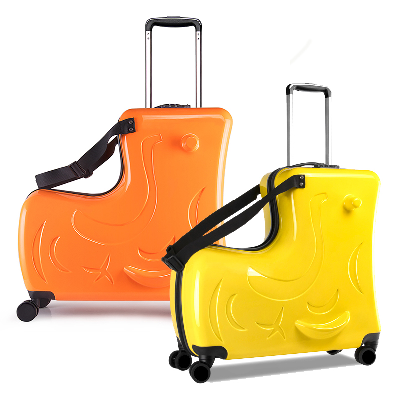 Лидер продаж 20-24 забавных подарка для катания на чемодане 2020 ABS PC Детский чемодан