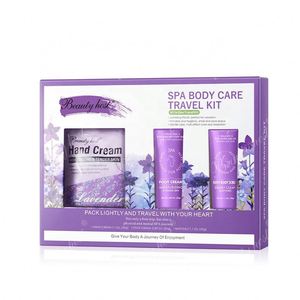 Nouveautés : Kit de Voyage Soin Corporel Lavande Spa avec Crème Mains & Crème Pieds et Gommage Corps Bain - Product Image 3