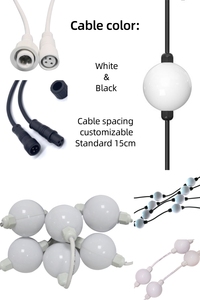定制360 RGB球窗帘灯，SMD5050，防水可编程多色发光二极管串 - Product Image 4