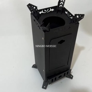 Estufa de etanol para acampar al aire libre, chimenea metálica independiente, equipo de picnic plegable y portátil para viajes en auto. - Product Image 3