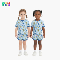 Vêtements de nuit pour enfants en coton biologique 100% Puresun, robe de nuit en viscose de bambou pour filles, imprimé floral, pyjamas personnalisés pour filles