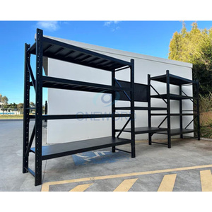 Estante de almacenamiento de acero de servicio medio ajustable, estanterías de metal sin pernos para almacén, fábrica y almacenamiento en garaje - Product Image 1