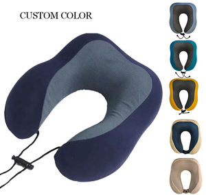 Travelsky rahat U şeklinde bellek köpük seyahat boyun yastığı göz maskeleri kulaklıklar - Product Image 6