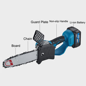 เลื่อยไฟฟ้าไร้สายขนาด8นิ้วแบบพกพา<span class=keywords><strong>2</strong></span> x แบตเตอรี่ลิเธียมม้วนสำหรับโซ่ไม้ด้ามจับกันลื่นขนาด8นิ้ว - Product Image 4