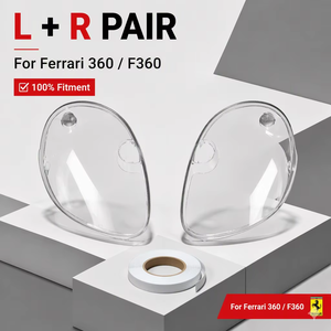 Par de lentes de faro Ferrari 360, lente de faro F360, lente de faro F360 L + R - Product Image 3