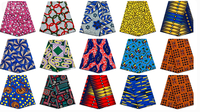 Vente en Gros Usine 100 % Polyester Tissu Batik Motif Personnalisé Tissu Imprimé Africain Véritable Tissu Wax Africain
