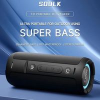 Enceinte portable SODLK T21 60W BT 5.0, étanche IPX6, avec égaliseur, TWS, TF, USB, appels mains libres, longue autonomie, enceinte sans fil pour extérieur