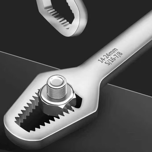 Clé à douille professionnelle à double extrémité, auto-serrante, réglable, multifonctionnelle pour la réparation de vélos et d'automobiles - Product Image 2