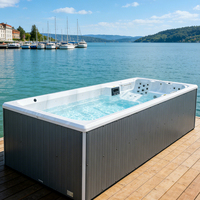 Piscine à remous Whirlpool, spa extérieur, piscine à nage à contre-courant, autoportante avec jacuzzi