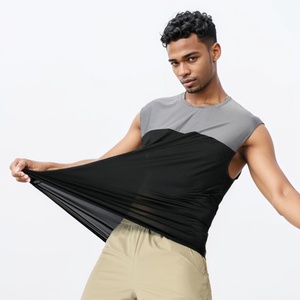 Wholesale High Quality Bodybuilding <b>Stringer</b> Black Summer Muscle Sport Workout <b>Men</b> Fitness - Product Image 3