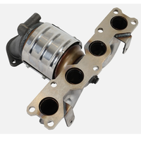 Collecteur d'échappement avec catalyseur pour Hyundai Santa Fe Sport Kia Sorento 2.4L 2013-2016 OE 28510-2G400 Ajustement direct Sans voyant d'avertissement (CEL)