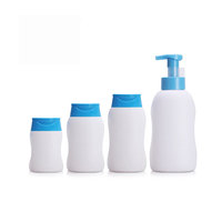 Bouteilles à pompe blanches en HDPE de 100 ml, 150 ml, 300 ml, bouteilles à pompe personnalisées pour lotion, shampoing et après-shampoing pour bébés et enfants