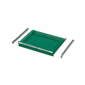 Tiroir à extension complète Fami Flexa 600x447x286 mm Vert RAL6011 pour quincaillerie de placard - Product Image 3