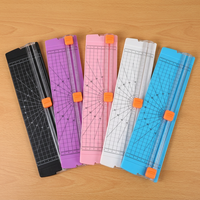 Cortadora de Papel A4 Portátil, Máquina de Corte Manual Pequeña, 5 Mini Cuchillas, Recortadora de Papel Fotográfico para Scrapbooking, Manualidades y DIY