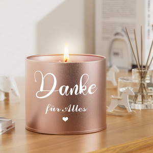 Rose Gold Tin Modern <b>Candle</b> Container Round Metal Can Custom Printed Packaging Jar for Valentine's Day Scented <b>Candle</b> <b>Gift</b> - Product Image 5