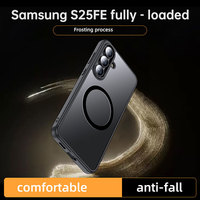 Laudtec Slim translucide mat antichoc avec étui de téléphone anti-empreintes digitales pour Samsung Galaxy S25 FE 2025