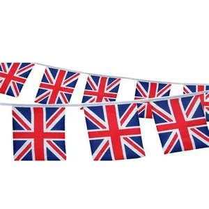Polyester String World Flags Display Bunting Benutzer definierte Fußball Small Banner Hanging Bunting Pennant National Flags