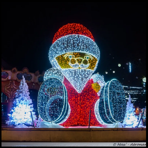 Décorations de Noël commerciales, motif Père Noël lumineux, résistant à l'eau, pour décorations de fêtes - Product Image 4