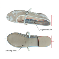 Chaussures plates élégantes en maille florale brodée style Mary Jane, légères et confortables pour l'été, pour femmes, 20 ans d'expérience