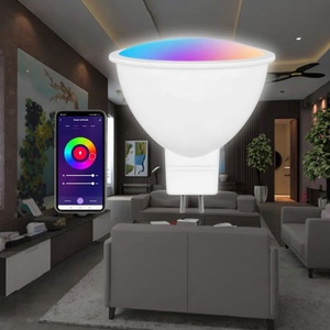 Ampoule LED sans fil Tuya Smart RGB+CCT 5W compatible avec Google Assistant, télécommande, culot GU10/E27/GU5.3, dimmable, garantie 3 ans - Product Image 4