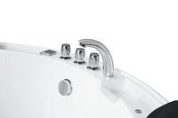 Spas Extérieurs de Luxe pour Hôtels, Baignoire Balnéo en Acrylique pour 3 Personnes avec Hydro Massage et Système Balboa