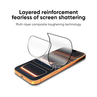 Film céramique HD personnalisé de haute qualité 9H avec localisateur d'installation facile pour iPhone 18 17 16 15 14 13 12 Pro Max
