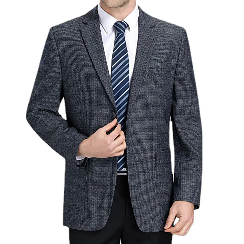Manufacturer Stylish Men'S Autumn New Slim Garments Two-Piece Dark Grey New York Wool Suit Men