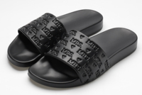 Chaussures tendance personnalisées, de haute qualité, confortables, semelle souple, noires et blanches, pantoufles plateforme antidérapantes, logo personnalisé, respirantes