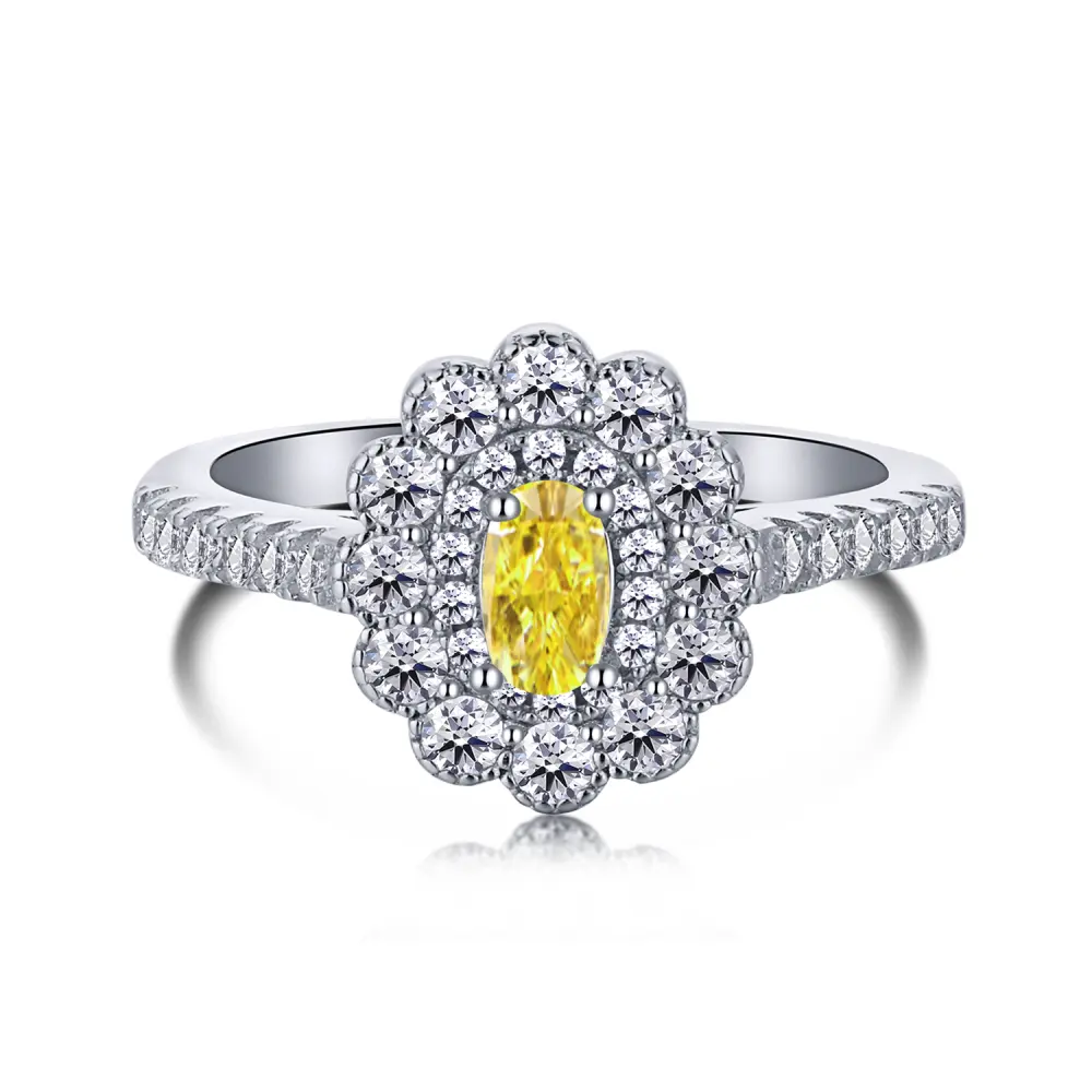 Dylam 925 cincin perak murni Boho perhiasan wanita cincin kristal pria aksesoris tengkorak cincin bening