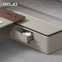 Bureau de direction ergonomique moderne avec ascenseur électrique intelligent Serrure à empreinte digitale Luxe Boss Manager Caractéristiques Mobilier de bureau