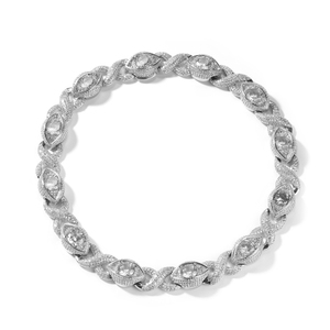 Collana Hip Hop con Catena Cubana a Forma di Infinito e Cuore in Zirconia Ghiacciata - Product Image 2