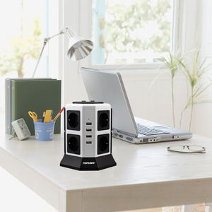 Interruttori e Prese Elettriche Standard Europeo <span class=keywords><strong>2022</strong></span>, Presa Intelligente a Torre Verticale - Product Image 6