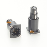 Connecteur adaptateur de prise jack mural de type D à 3 broches XLR femelle vers mâle sans soudure pour microphone