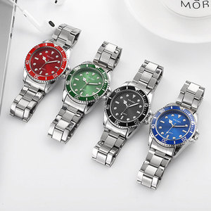 Đồng hồ thạch anh dây thép thời trang đồng hồ màu xanh lá cây bùng nổ Đồng hồ nam - Product Image 5