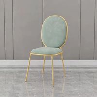 Chaises modernes en velours, chaises de salle à manger, de Restaurant, de vanité