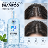Lot de Soins Capillaires Bio PURC : Shampoing et Masque Revitalisant Rafraîchissant pour Cuir Chevelu, Soin Profond et Rafraîchissant pour Hommes et Femmes