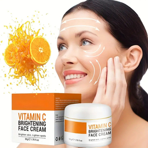 Vitamine C Crème Visage Éclaircissante <span class=keywords><strong>Complexe</strong></span> Revitalisant Intensif pour Peau Terne Fatiguée avec Hydratation Boost Amélioration <span class=keywords><strong>de</strong></span> l'éclat - Product Image 5