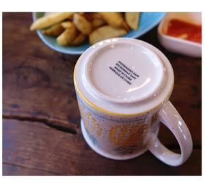Tasses à thé en céramique peintes à la main en forme d'ananas, tasses à expresso, tasses à eau en céramique, mug créatif pour petit-déjeuner et flocons d'avoine - Product Image 6
