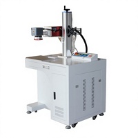 Station de marquage laser à fibre sur pied avec tête de balayage Galvo pour gravure sur métal et non-métal