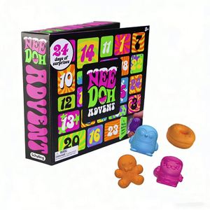 Calendario de Adviento Antiestrés NeeDoh de 24 Compartimentos con Accesorios Aleatorios, Juguete Sensorial de Venta Caliente Transfronteriza - Product Image 5