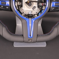 Volant en cuir bleu M Sport personnalisé pour BMW F07 F30 F10 F12 F15 F34 F35 F36 F22 F32 F80 M3 M5 X5 E70 E71 E90