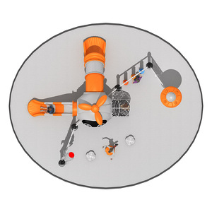 Aire de jeux interactive <span class=keywords><strong>d</strong></span>'aventure avec diverses structures de jeu, y compris des poteaux <span class=keywords><strong>d</strong></span>'escalade et des toboggans, aire de jeux extérieure pour enfants, centres <span class=keywords><strong>d</strong></span>'activités - Product Image 3