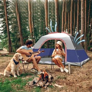 <span class=keywords><strong>Tente</strong></span> à deux places imperméable et coupe-vent pour les vacances en bord de mer, à une chambre, en tissu Oxford, à construction tubulaire, pour toutes les saisons - Product Image 1