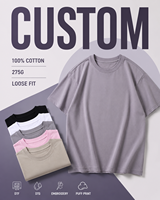 T-shirt en coton jersey uni pour homme, coupe décontractée et ample, style minimaliste à épaules tombantes, idéal pour l'été – Vente en gros OEM