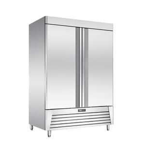 Réfrigérateur vertical de style américain de 920L de 54 po à double porte, réfrigérateur commercial en acier inoxydable à portée de main - Product Image 1