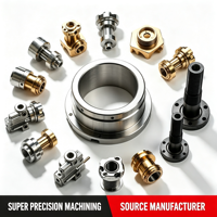 Mesin Bubut CNC Presisi Khusus 5 Axis, Mesin Penggilingan untuk Part Kecil, Pemesinan CNC untuk Part Stainless Steel dan Aluminium