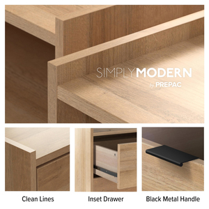 Simply Modern <b>6</b>-<b>Drawer</b> Double Dresser for Bedroom, Chest of <b>Drawers</b> in Oak, Bedroom Furniture - Product Image 3