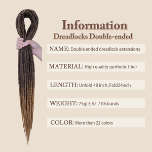 24 นิ้ว Dreadlock Extensions ทําด้วยมือ<span class=keywords><strong>ผม</strong></span> Dreadlock Extensions สําหรับชาย/หญิงเรกเก้<span class=keywords><strong>ฮิปปี้</strong></span><span class=keywords><strong>ทรง</strong></span><span class=keywords><strong>ผม</strong></span> - Product Image 3