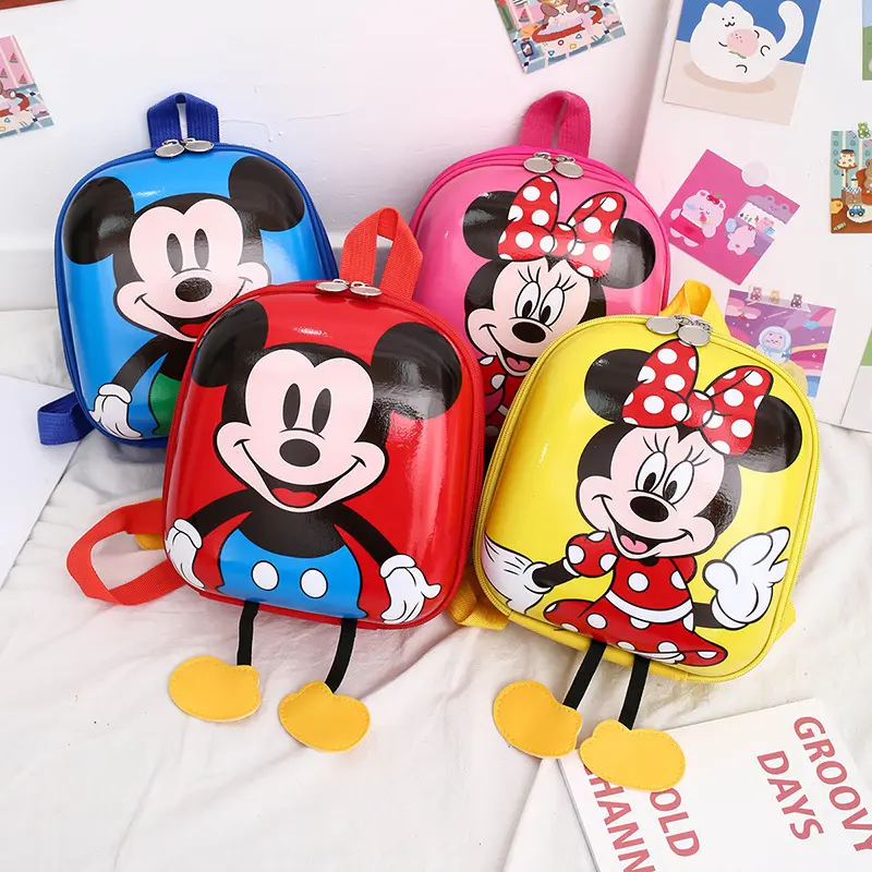 Sac à dos mochilas imperméables pour enfants, joli cartable kawaii, cartable, garçons et filles, Mickey, pour enfants