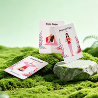 Cartes d'affirmation personnalisables avec impression artistique, logo et contenu sur mesure, cartes flash en papier épais pour la formation en pleine conscience